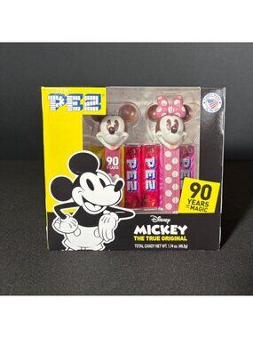 Mickey & Minnie Disney PEZ Dispenser 90 Years Of Magic Limited Edition Gift Set